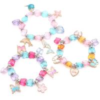 Bambini Bangle, acrilico, with resina, per i bambini & stili diversi per la scelta & smalto, multi-colore, Lunghezza Appross. 6.29 pollice, Venduto da PC