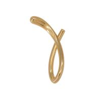 Messing hangers, Onregelmatige, gold plated, uniseks, gouden, nikkel, lood en cadmium vrij, 11x40mm, Ca 10pC's/Bag, Verkocht door Bag