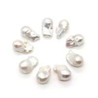 Barokna Kulturan Slatkovodni Pearl perle, Nepravilan, možete DIY, bijel, 13x18-18x30mm, Prodano By PC