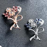 Crystal Brooch Zinc Alloy with Crystal fashion jewelry & for woman & with rhinestone nickel lead & cadmium free Sold By PC