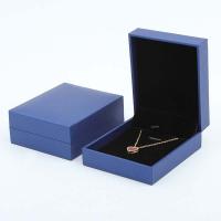 Velvet Pendant Box Leatherette Paper with Velveteen durable Sold By PC