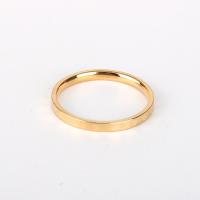 Anillo de dedo de acero inoxidable, acero inoxidable 304, Corazón, chapado en oro de 18 K, diverso tamaño para la opción & para mujer, tamaño:5-10, Vendido por UD