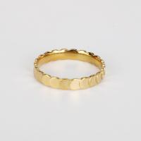 Stainless Steel Finger Ring 304 Stainless Steel 18K gold plated & for woman US Ring Sold By PC