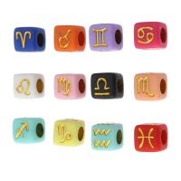 Acrylic Jewelry Beads Square DIY & enamel Approx 4mm Sold By Bag