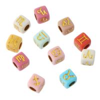 Acrylic Jewelry Beads Square DIY & enamel Approx 4mm Sold By Bag