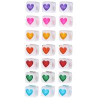 Acrylic Jewelry Beads Square DIY & enamel Approx 4mm Sold By Bag