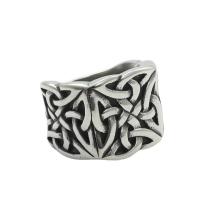 Titantium Steel Finger Ring, Titanium Steel, csiszolt, divat ékszerek & különböző méretű a választás & az ember, ezüst, 19mm, Által értékesített PC