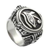 Bague acier titane, poli, bijoux de mode & normes différentes pour le choix & pour homme, 22mm, Vendu par PC