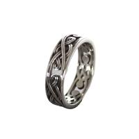 Stainless Steel Finger Ring 304 Stainless Steel Unisex & hollow US Ring Sold By PC