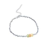 Bracelets en laiton, avec résine, avec 5 chaînes de rallonge, fade et jamais plaqué de haute qualité, bijoux de mode & pour femme, plus de couleurs à choisir, Longueur 15 cm, Vendu par PC