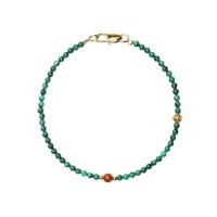 Gemstone Bracciali, malachite, gioielli di moda & per la donna, 3mm, Lunghezza 15.5-16 cm, Venduto da PC