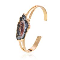 Achat Schmuck Armband, Brazilien Achat, goldfarben plattiert, Einstellbar & druzy Stil & unisex, Innendurchmesser:ca. 71mm, verkauft von PC