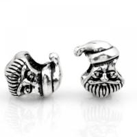 Zinc Alloy European Beads silver color plated DIY nickel lead & cadmium free Approx Sold By Bag