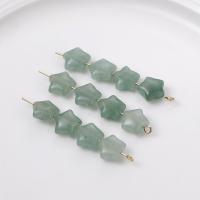 Aventurine χάντρες, Πράσινη Aventurine, Αστέρι, DIY, πράσινος, 10mm, Τρύπα:Περίπου 0.9mm, Sold Με PC