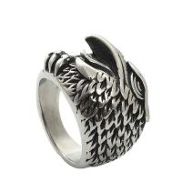 Anillo de dedo de acero inoxidable, acero inoxidable 316L, pulido, Joyería & diverso tamaño para la opción & para hombre, plateado, 18.60mm, Vendido por UD