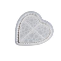 Set di stampe epossidici fai da te, silicone, Cuore, DIY, bianco, 171x173x26mm, Venduto da PC