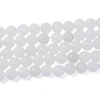 Calcédoine violette, blanc calcédoine, Rond, poli, DIY & normes différentes pour le choix, plus de couleurs à choisir, Trou:Environ 2mm, Longueur Environ 14.6 pouce, 10Strandstoron/lot, Vendu par lot