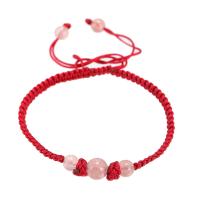 cordón de nylon Pulsera, con Ágata, tejer, Joyería & para mujer, más colores para la opción, longitud 16-30 cm, Vendido por UD