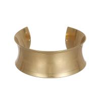 Zinc Alloy Cuff Bangle, forgyldt, mode smykker & for kvinde, flere farver til valg, 60x25mm, Solgt af PC