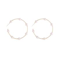 Zinc Alloy Hoop Earring, plated, mode sieraden & voor vrouw, 62x62mm, Verkocht door pair