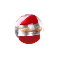 Arany Homok és ezüst fólia Lampwork gyöngyök, Kerek, DIY, több színt a választás, 12mm, Lyuk:Kb 2mm, Által értékesített PC