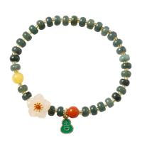 Bracelets de pierres précieuses, jade, avec cire d'abeille, Placage, bijoux de mode & pour femme, 13mmu300111x7mmu30015.5x3.5mmu30016mmu30016mm, Longueur 18 cm, Vendu par PC