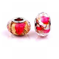 European Resin Beads with Iron Lantern silver color plated DIY mixed colors Approx Sold By Bag