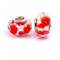 European Resin Beads with Iron Lantern silver color plated DIY mixed colors Approx Sold By Bag