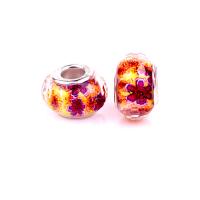 European Resin Beads with Iron Lantern silver color plated DIY mixed colors Approx Sold By Bag