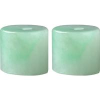 Natural Jade Beads Jade Burma Column Carved DIY green Sold By PC