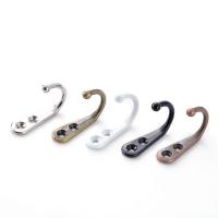 Zink Alloy Hook, plated, fler färger för val, 53x41mm, Säljs av PC