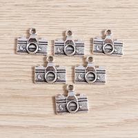 Zinc Alloy Pendants Camera antique silver color plated DIY nickel lead & cadmium free Sold By Lot