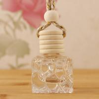 Glazen wensflacons, Glas, met hout cap, Fles van het Parfum, Mini, 31x31mm,47mm, Lengte Ca 20 cm, Verkocht door PC