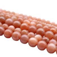 Gemstone Jewelry Beads Sunstone Round polished DIY Length 38 cm Sold By PC