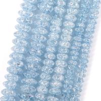 Ploché kruhové Crystal korálky, Krystal, Flat Round, DIY & různé velikosti pro výběr, Lt Sapphire, Prodáno za Cca 37-39 cm Strand