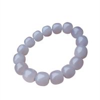 Natural Jade Beads Hetian Jade Drum DIY light purple Sold By PC