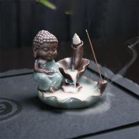 Backflow Incense Burner Porcelain handmade for home and office & durable & multifunctional Sold By PC