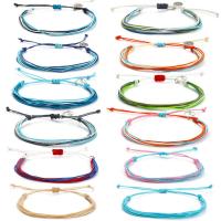 Fashion Create Wax Cord Bracelets Alphabet Letter handmade fashion jewelry & Bohemian style & adjustable & for woman Length 16-28 cm Sold By PC