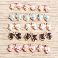 Zinc Alloy Enamel Pendants Bowknot DIY nickel lead & cadmium free Sold By Lot