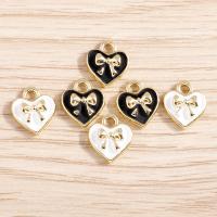 Zinc Alloy Enamel Pendants Heart DIY nickel lead & cadmium free Sold By Lot