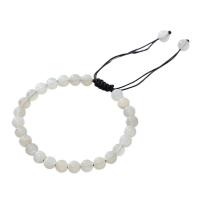 Gemstone Bracciali, Moonstone, with Cordone di nodi, Cerchio, gioielli di moda & formato differente per scelta & per la donna, Lunghezza 18 cm, Venduto da PC