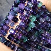 Coirníní fluorite, fluorite colorful, DIY, il-daite, 10x11mm, Díolta Per Thart 38 cm Snáithe