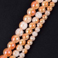 Perles de cristal rondes , DIY & normes différentes pour le choix, champagne doré, Vendu par Environ 37-39 cm brin