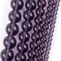 Contas de vidro de moda, Roda, DIY & tamanho diferente para a escolha, roxo, vendido para Aprox 37-39 cm Strand