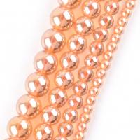 Fashion Glazen kralen, Ronde, DIY & verschillende grootte voor keus, Champagne, Per verkocht Ca 37-39 cm Strand