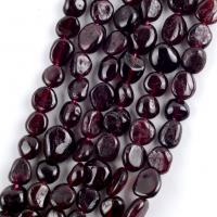 Coirníní Garnet Nádúrtha, neamhrialta, DIY, garnet, 8-10mm, Díolta Per Thart 37-39 cm Snáithe