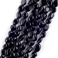 Black Stone Perle, Černý kámen, Nepravidelné, DIY, černý, 8-10mm, Prodáno za Cca 37-39 cm Strand