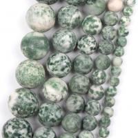 Edelsteen Sieraden Kralen, Ronde, DIY & verschillende grootte voor keus & frosted, groen, Per verkocht Ca 37-39 cm Strand