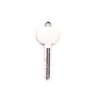 Zinklegering Key Hangers, Zinc Alloy, Sleutel, silver plated, uniseks, nikkel, lood en cadmium vrij, 14.50x37.20mm, Ca 100pC's/Bag, Verkocht door Bag