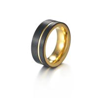 Tungsten stålring för män, Volfram stål, mode smycken & olika storlek för val & för människan, 8x3.20mm, Säljs av PC